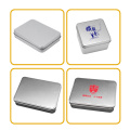 Factory customized printing screw top jerry gift white metal square tin box for beauty products gift packaging OEM & ODM